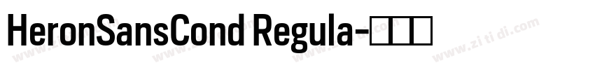 HeronSansCond Regula字体转换